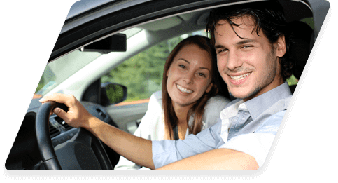 Learner car on a dual carriageway